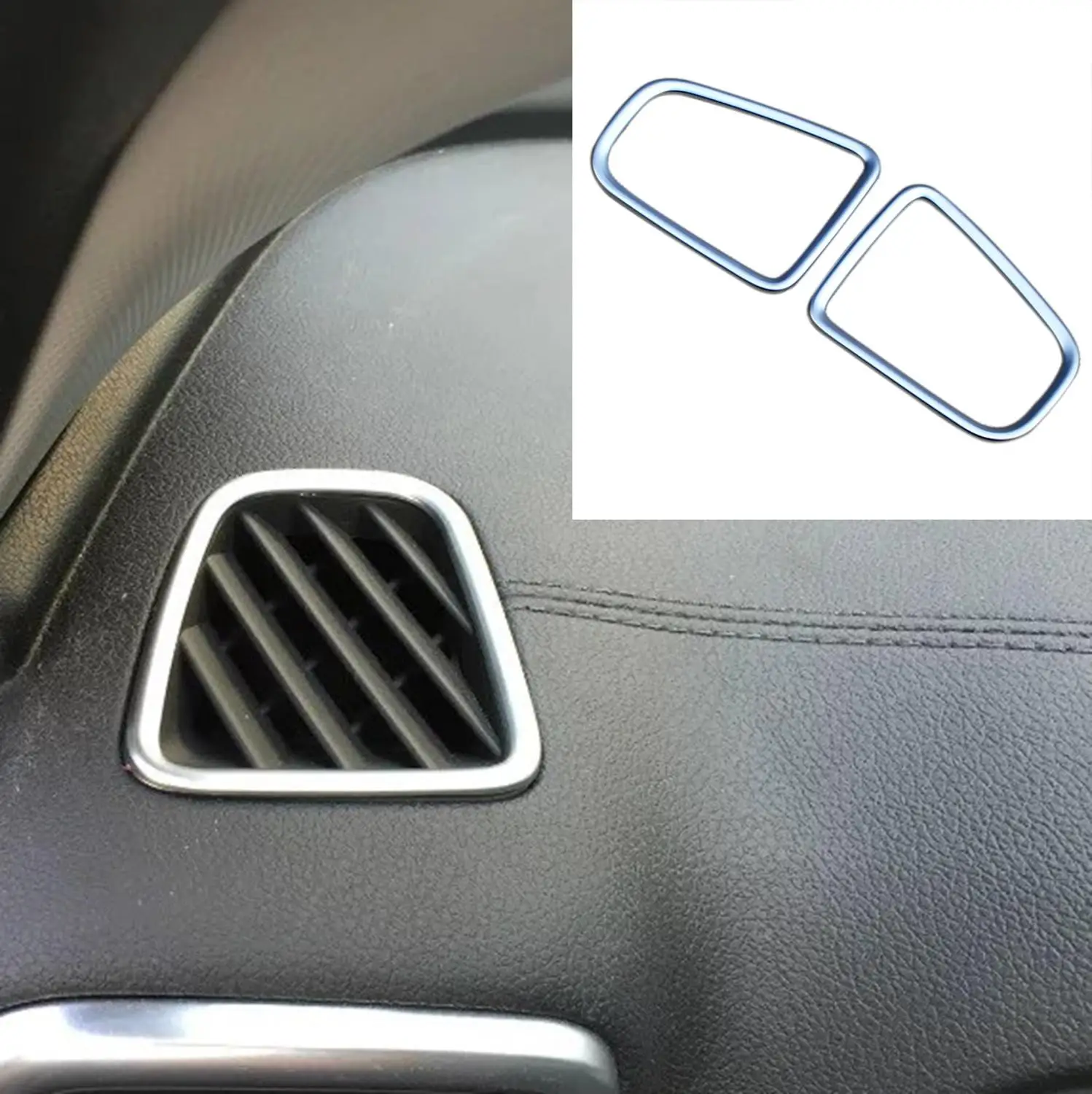 

ABS Matte Interior Air Conditioning AC Vent Cover Trim Inner Outlet Trim Frame 2Pcs/set Fit For Kia Sportage QL 2016 2017 2018