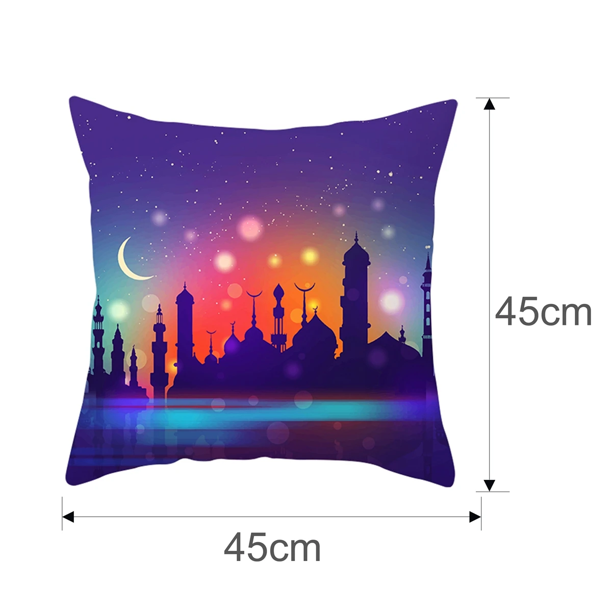 Islamic Eid Mubarak Decor For Home Cushion Cover Muslim Decorative Pillowcase RAMADAN MUBARAK Muslim Ramadan Decor Eid Decor