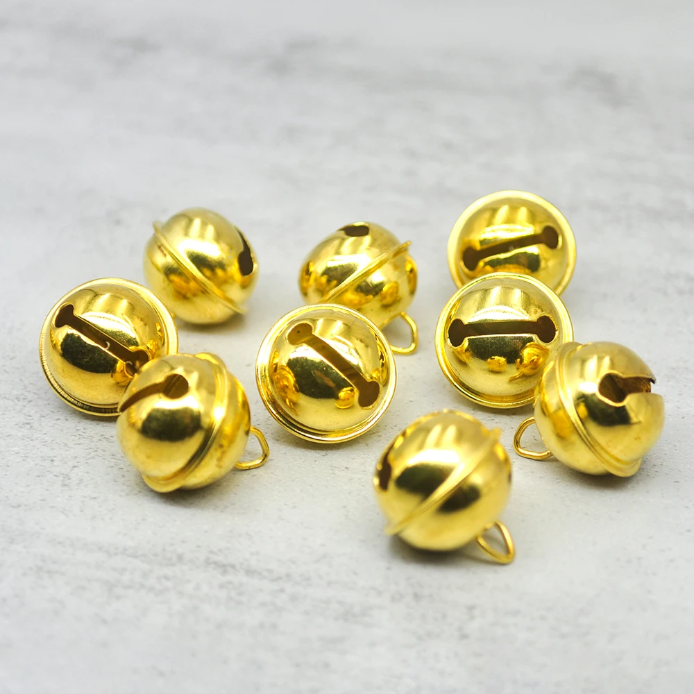 22mm Beautiful Jingle Bell Christmas Party Decoration Pendant Loose Beads DIY Christmas Tree Bell Wedding Accessories Supplier