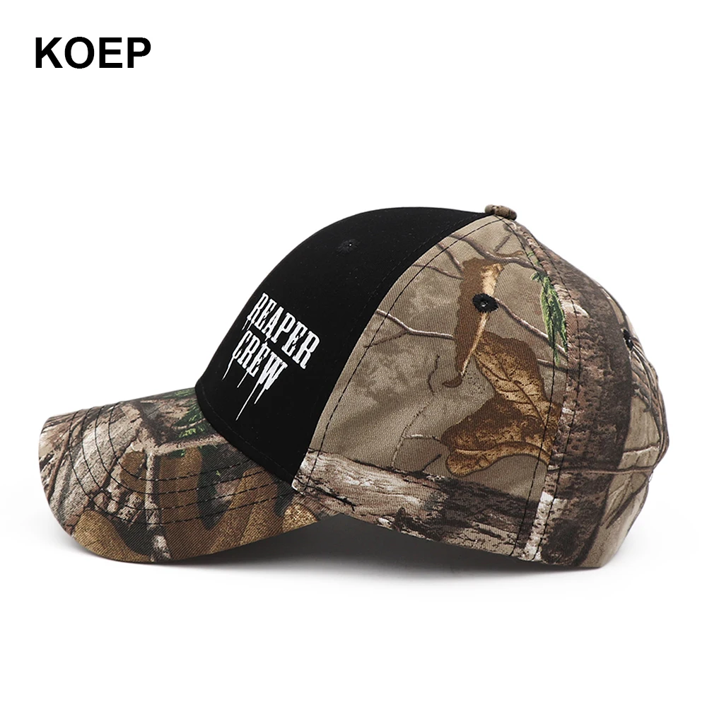 KOEP 2021 SOA CAMO Hats Sons Of Anarchy For Reaper Crew Fitted Baseball Cap Women Men Letters Print Hat Hip Hop Hat For Men