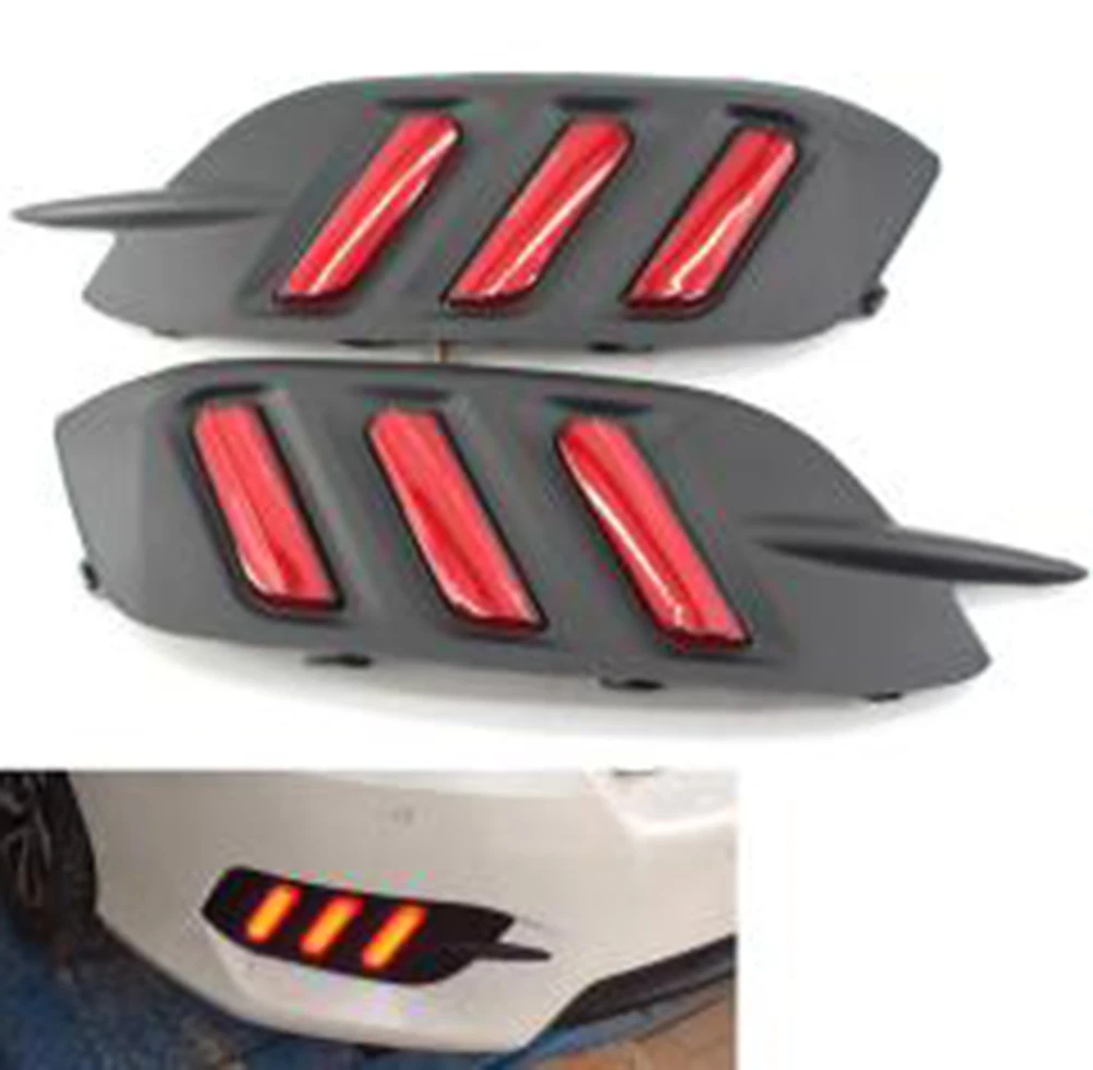 

Fog Light For Honda Civic 2016 2017 2018 Car Rear Bumper Reflector Light Red Led Auto Rear Fog Lamp Car Light Assembly