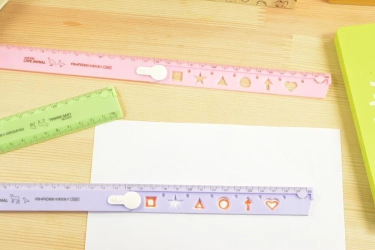 30 سنتيمتر جديد لطيف Kawaii دراسة الوقت اللون للطي حاكم متعددة الوظائف rulبها بنفسك رسم الحكام للأطفال الطلاب مكتب القرطاسية المدرسية