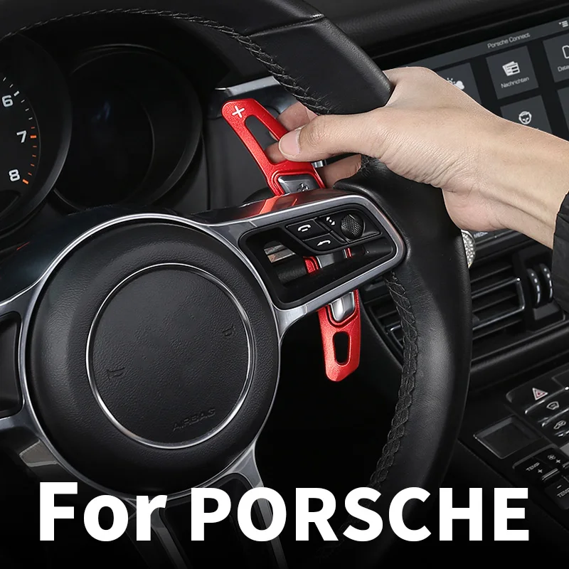 

For Porsche Panamera Macan Cayenne 991 911 718 Boxster 2014-2018 Car Steering Wheel Shift Paddle Lever Gear interior Accessories