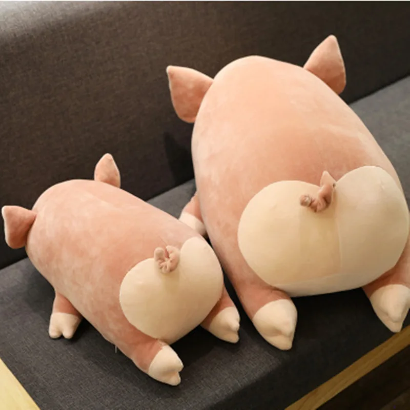 Love Soft Down Cotton Pig Doll Plush Toys, Cute Cartoon Animal Plush Cushions Gifts for Children and Friends