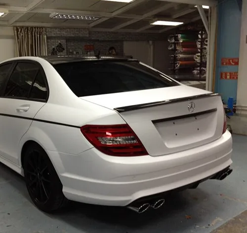 For Mercedes Benz W204 Spoiler 2008-2014 C-class C180 C200L C63 Spoiler High Quality ABS Car Rear Wing Spoiler
