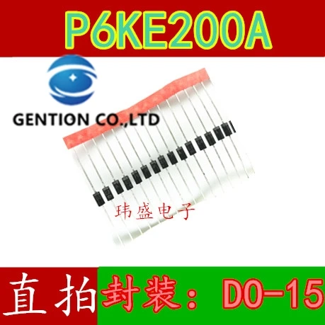 50PCS P6KE200A DO 15 diodi di soppressione transitori TVS unidirezionali DO-15 in stock 100% nuovi e originali