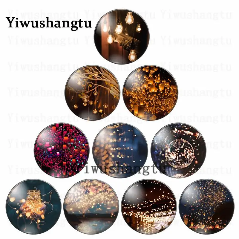 

Fashion Lighting Bright Bling Shiny art pattern 12mm/18mm/20mm/25mm Round photo glass cabochon demo flat back Making findings