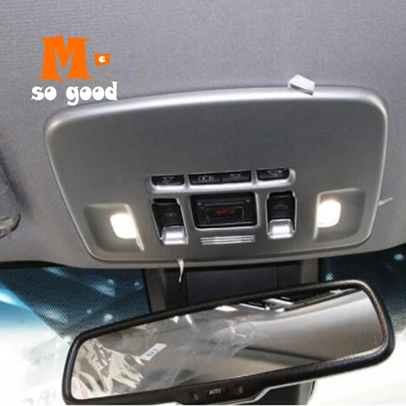 ABS Matte Accessories 2018 Car Front Reading Lampshade Read Light Panel Cover Trim Shell Car-styling for Toyota Camry 