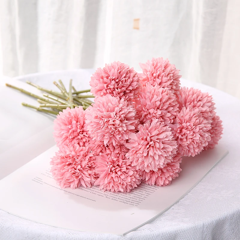 3/5 Stuks Hortensia Kunstbloemen Boeket Voor Thuis Slaapkamer Decor Bruiloft Decoratie Ambachtelijke Vazen Bloemstuk Accessoires