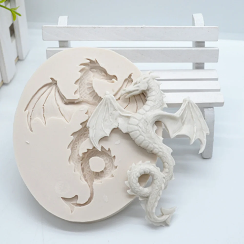 Luyou 3D Dragon Silicone Resin Molds Pastry Fondant Mould Wedding Cake Decoration Tools Kitchen Baking Accessories