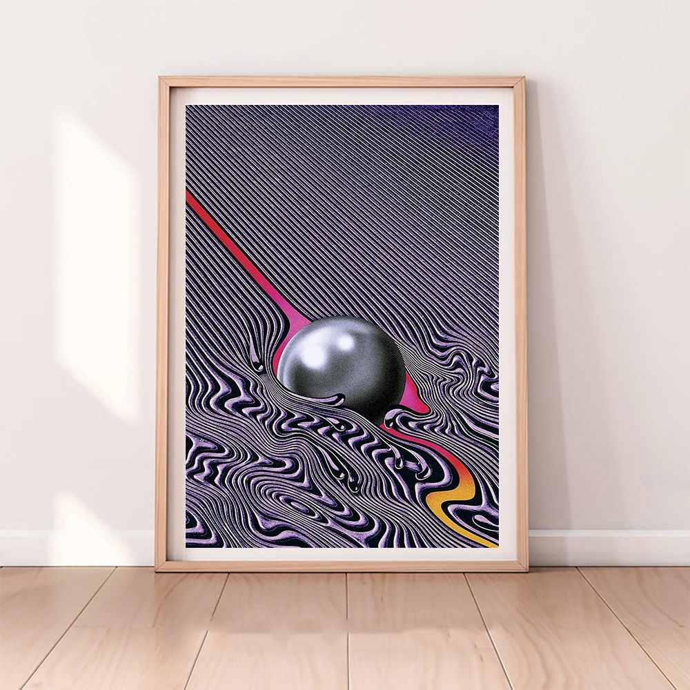 Tame Impala At Glastonbury Gig Poster Vintage Colorful Canvas Painting Retro Wall Currents Pictures for Living Room Home Decor