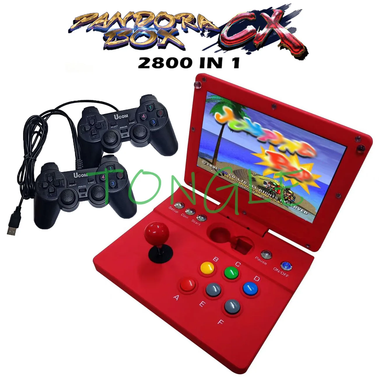 

2021 Retro Portable Console Pandora Box CX 2800 in 1 can 3P game save game progress can add the game mini Arcade with gamepad