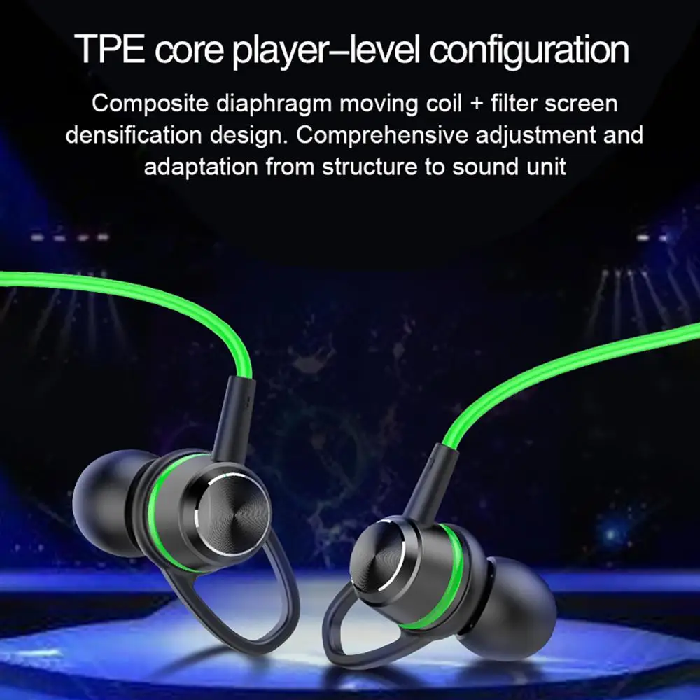 G26 Esports game headphone mobile game double moving coil headphone 3.5mm in-ear mobile phone computer general cable