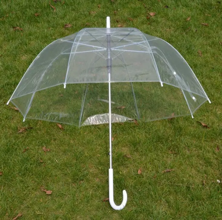 Clear Cute Bubble Deep Dome Umbrella Wind Resistance transparent Mushroom Umbrella Wedding Decoration SN250