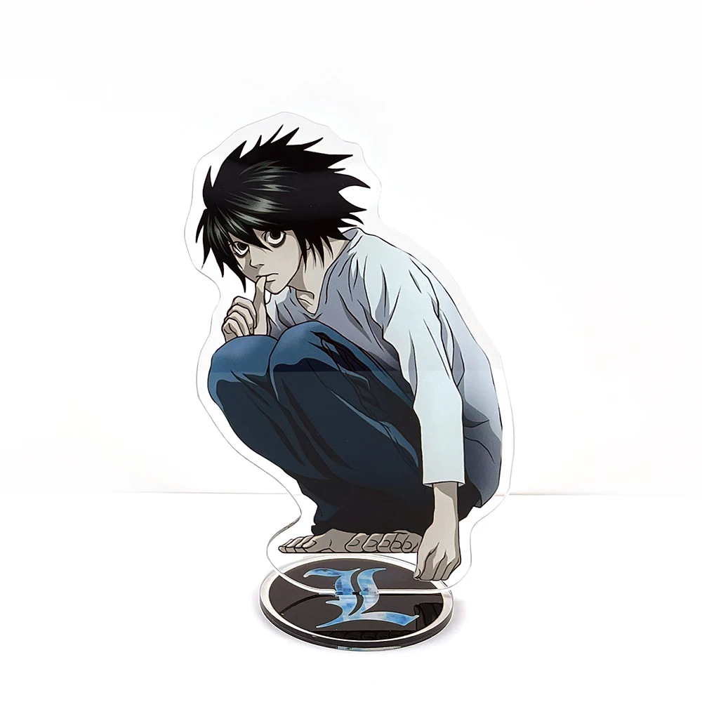 

Death note L Squatting acrylic stand figure model plate holder cake topper anime