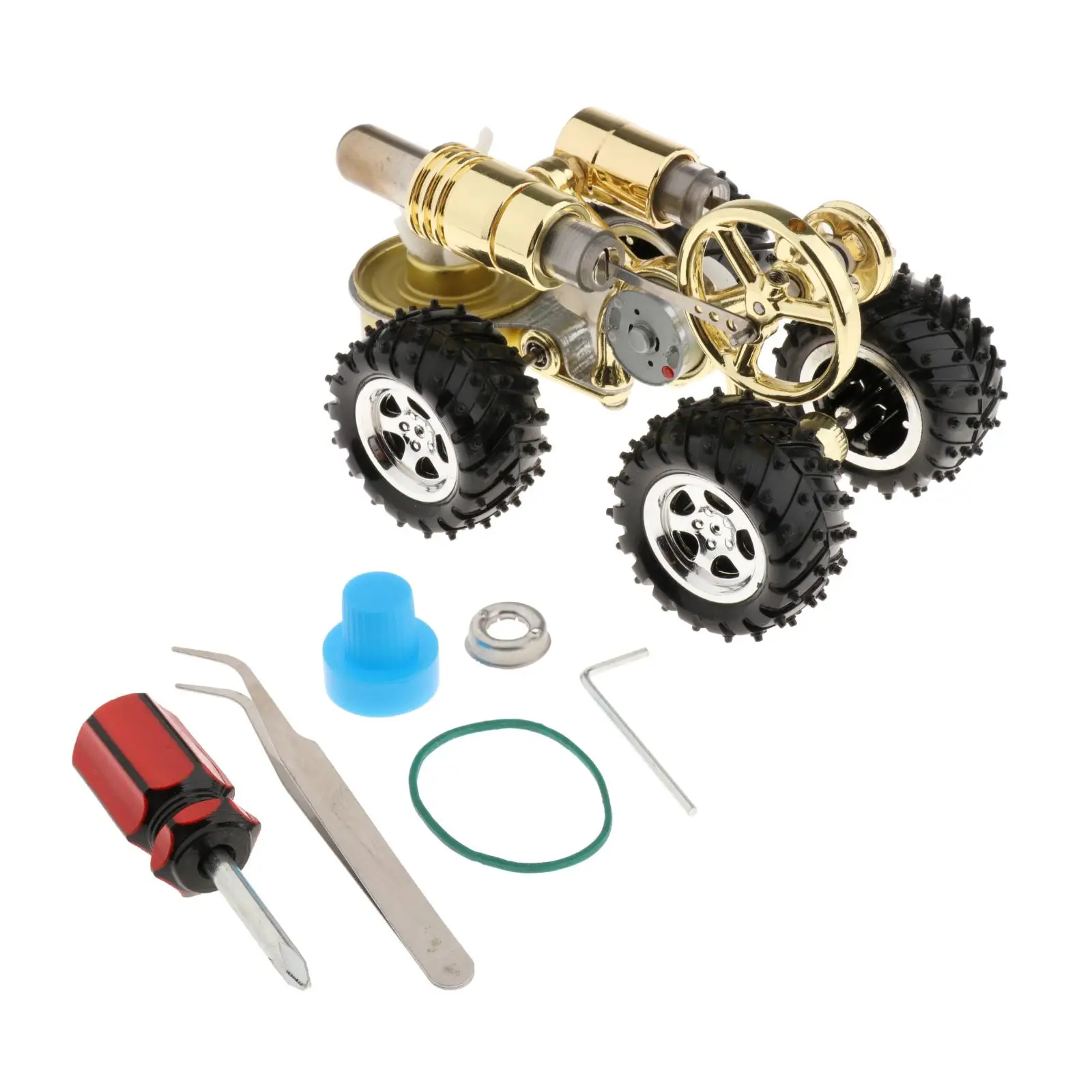 Stirling Engine Stirling Car Engine Engine Car Vehicle Building Kit for Kids Children Challenging