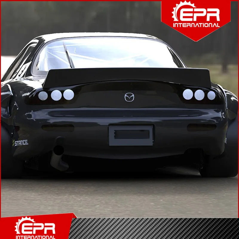 

For RX7 FD ROB Style Carbon Fiber/Glass Fiber Rear Spoiler Trim RX7 Racing Part Body Kit FRP Wing FD Accessories