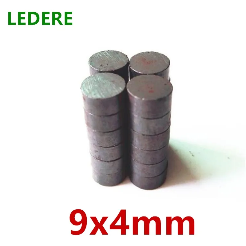 

500 /lot Y30 Disk Ferrite Magnet Permanent magnet Black Round Speaker ceramic magnet 9x4mm 9mm 4mm