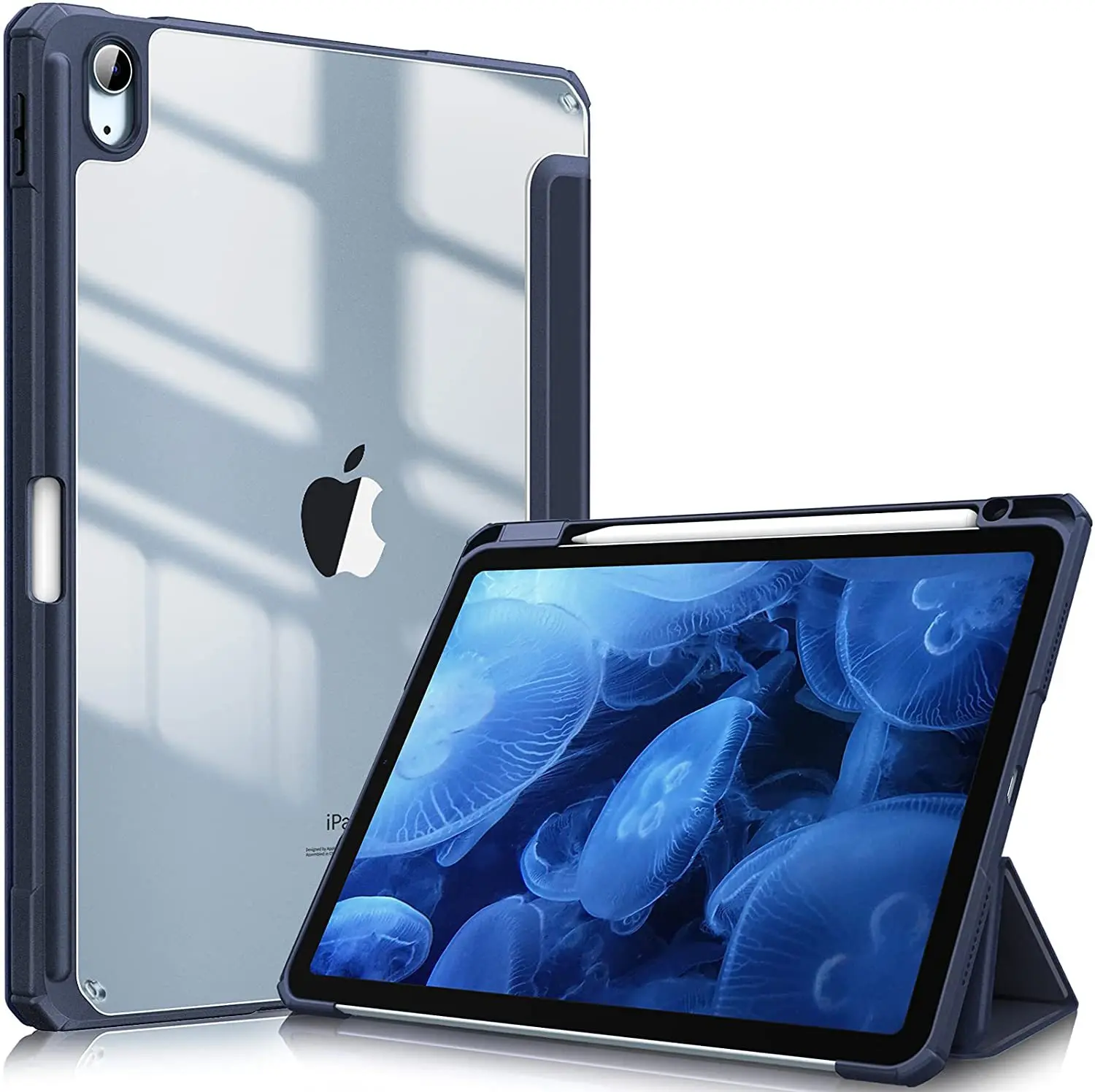 For iPad Pro 11 12.9 2021 Case for iPad Air 4 10.9 Case for iPad Mini 6 8.3 Air 4 10.9 Funda Wireless Charge with Pencil Holder