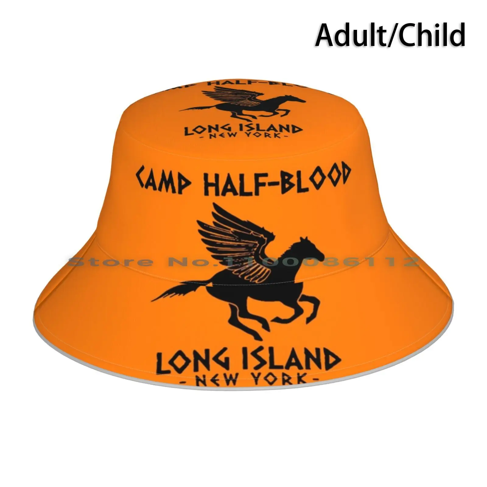 Camp Half-Blood Logo Bucket Hat Sun Cap Percy Jackson Camp Half Blood Pjo Foldable Outdoor Fisherman Hat