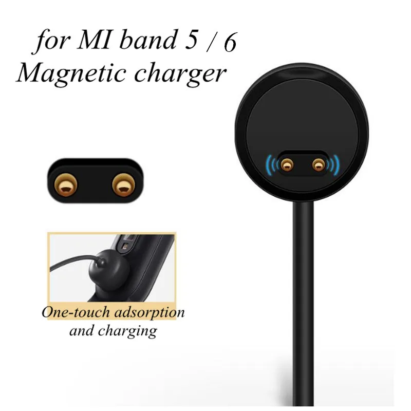 Charger usb Adapter For Xiaomi Mi Band 6 5 4 Miband 3 2 Smart Wristband Bracelet Xiomi Mi band 5 Charging Cable USB Clip Charger
