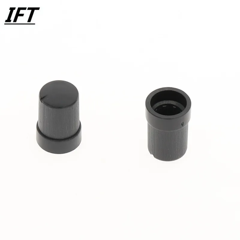 50 Pcs 6mm Knob Cap Round Hole Dia for Rotary Potentiometer 10mm x 14mm