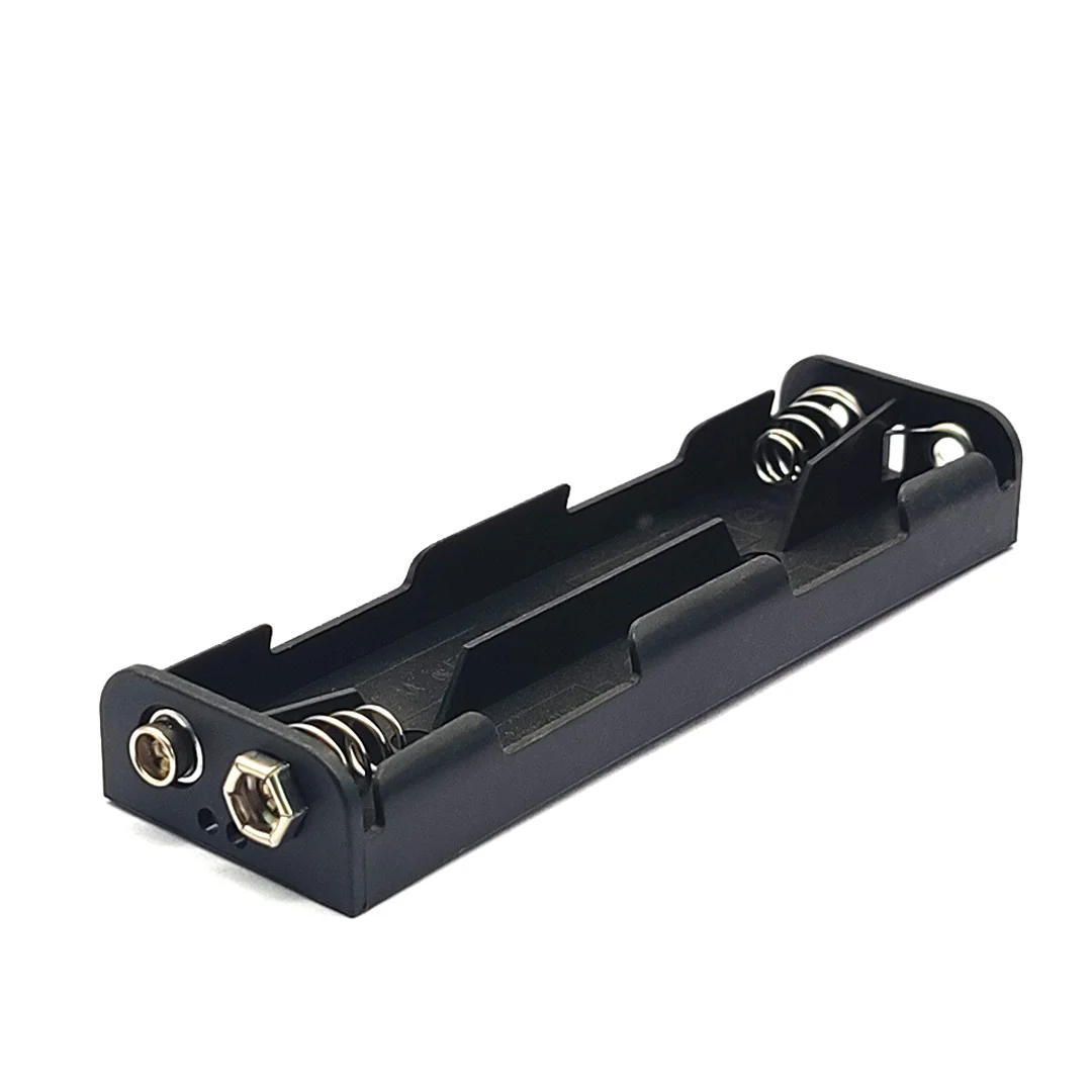 Caja de batería AA de 6V, soporte de batería AA, caja de almacenamiento de batería de botón de 9V, tipo de correa larga