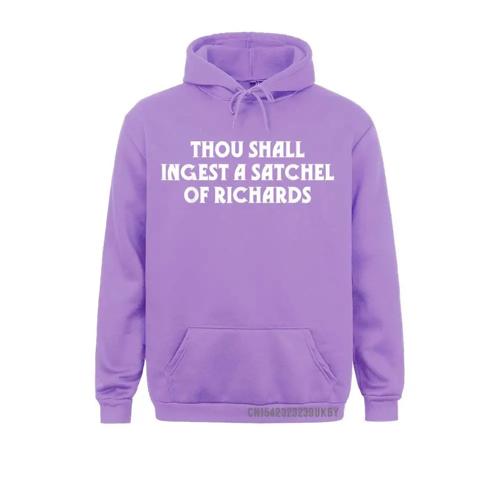 Plain Student Hoodies Thou Shall Ingest A Satchel Of Richards Eat A Bag Of Dicks Hoody Sweatshirts Long Sleeve Sportswears Able