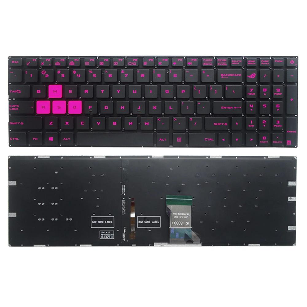 Laptop Backlit Keyboard For ASUS GL502VM FX502 FZX60 GL702 GL753 FX502 GL702VM GL702VS US BACKLIT Standard English Layout