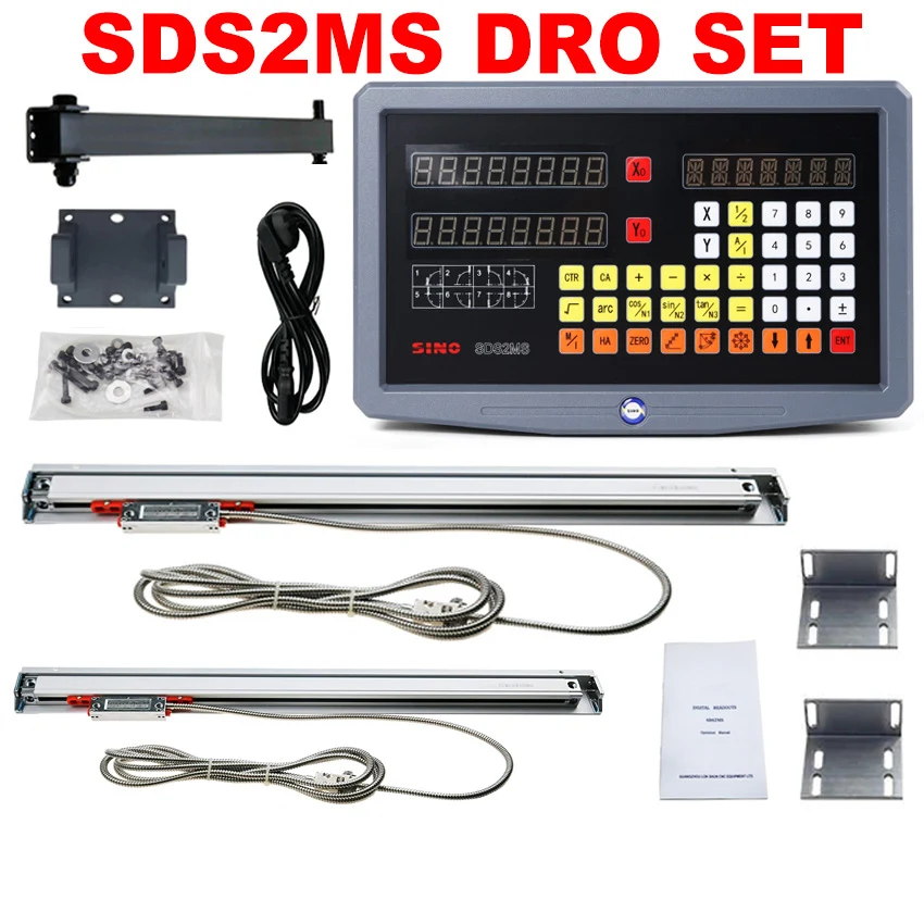 

SDS2MS Digital Readout KA300/KA500 Set/Kit YHSINO 5U Linear Scales/Encoder/Sensor 100MM to 1000MM Dro for Lathe Mill CNC Hot One
