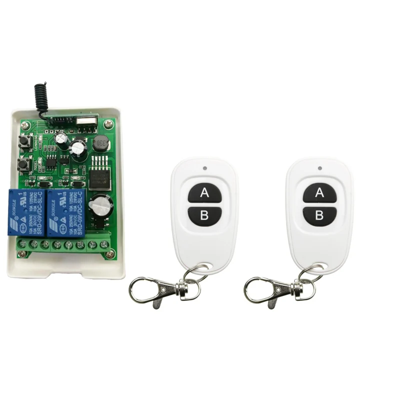 

DC12V 24V 36V 48V 2CH 2 CH 10A Беспроводной пульт дистанционного управления, реле, модуль приемника, радиочастотный передатчик/гаражные двери/лампа