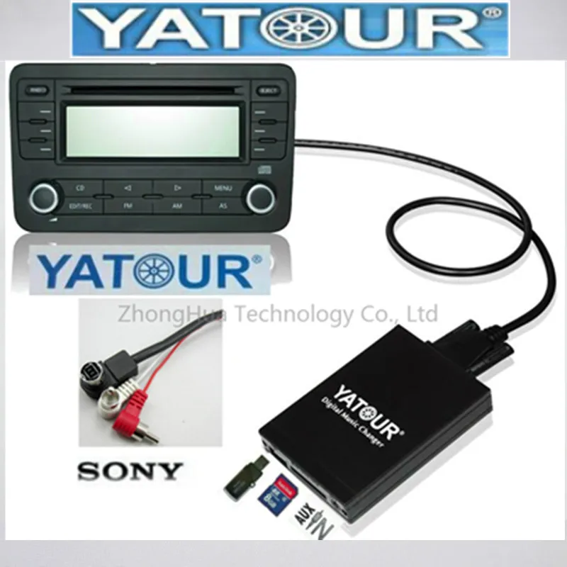 

Yatour USB SD Card AUX Stereo for Sony CDX-CA400 Head Unit Interface CD Changer Car MP3 Player