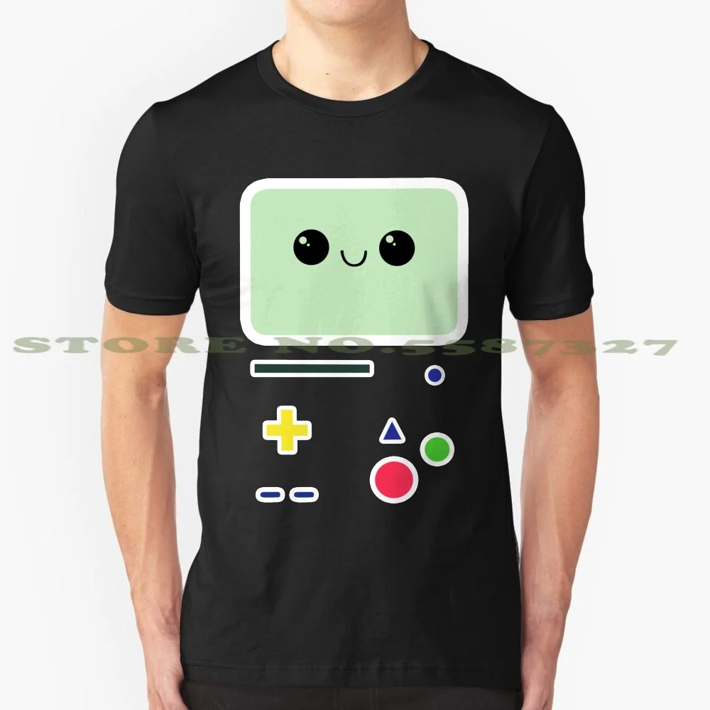 Adventure Bmo Face 100% Cotton T-Shirt Adventure Bmo Face Adventure Time Animated Tv Series American Tv Series Animation