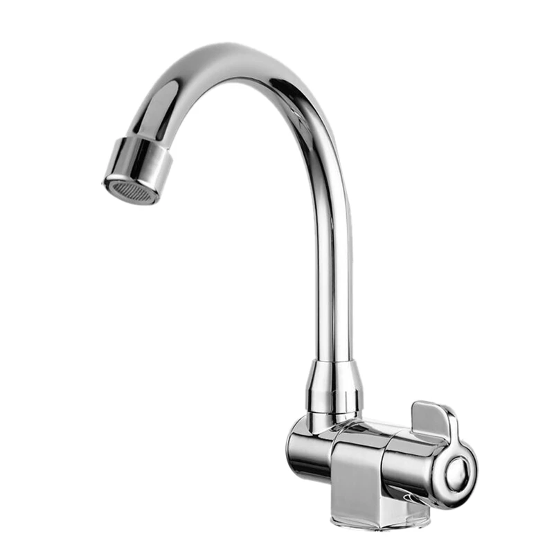 NEW-Caravan Boat 360 Degree Rotation Copper Basin Faucet Folding Cold Water Faucet Tap Kitchen Bathroom for RV Marine Boat Deck