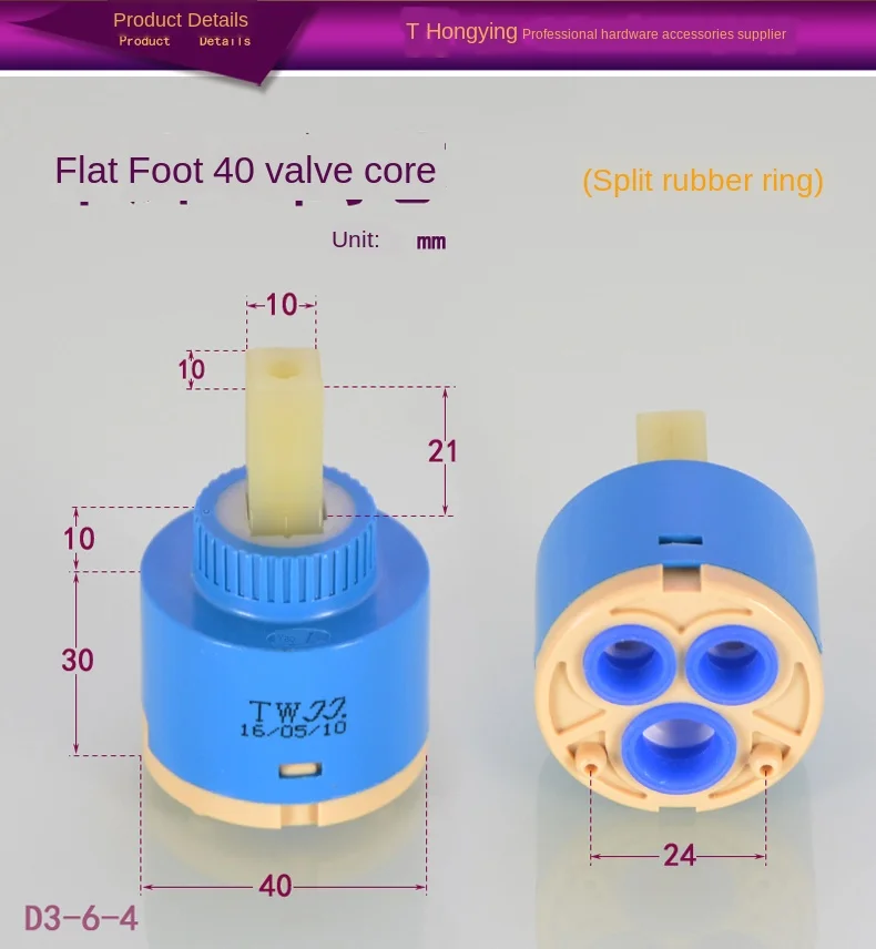 Keuken Wastafel Kraan Keramische Ventiel 25/35/40 Boiler Mengkraan Kern Schakelaar Reparatie Onderdelen
