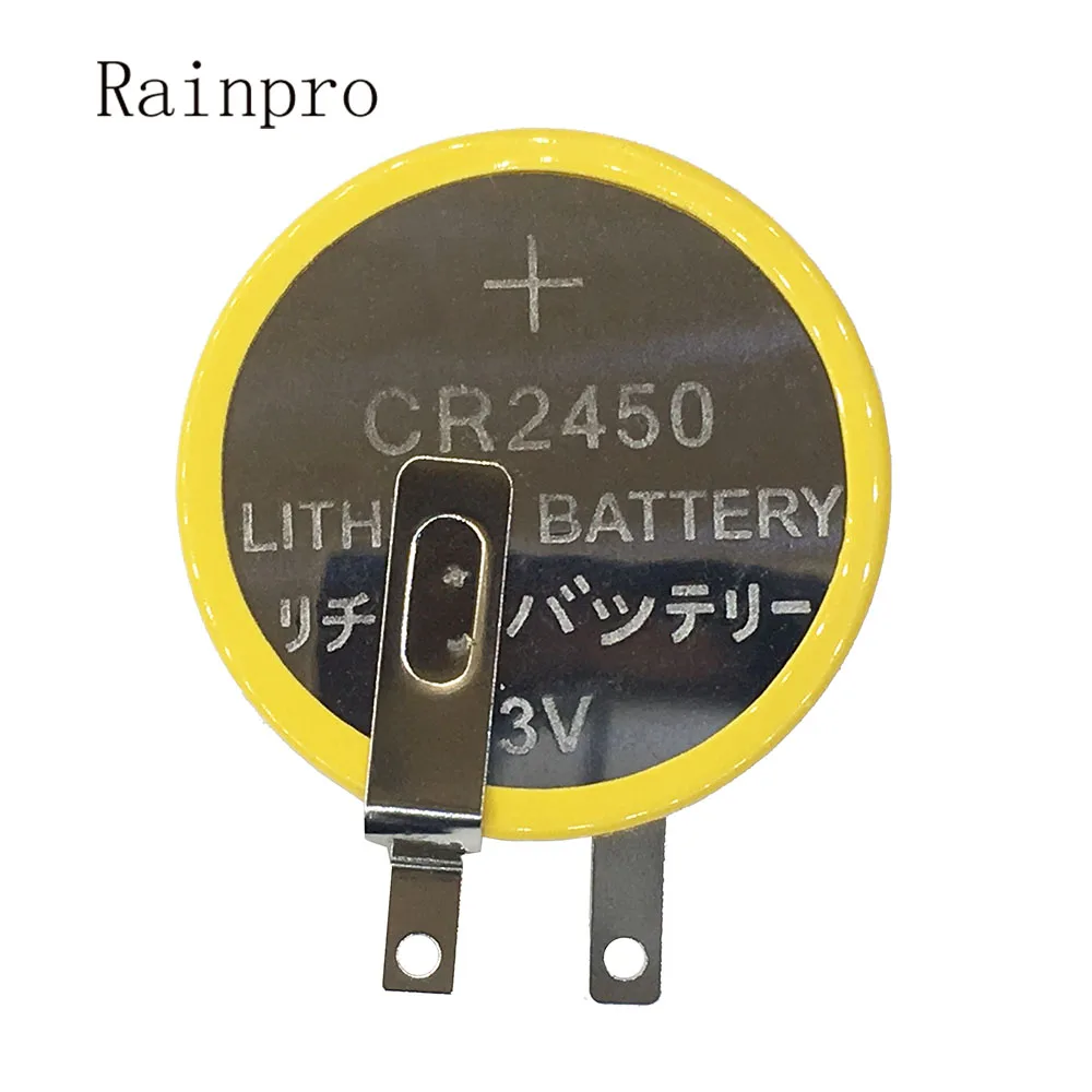 2 sztuk/partia CR2450 2450 przycisk bateria litowa 3V ze spinkami do płyty głównej/urządzenia do gotowania ryżu