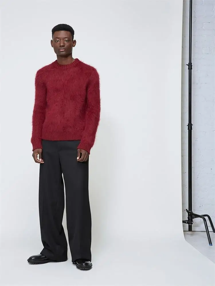 Men's new hair stylist style fashion trend personality loose large size comfortable casual pants simple versatile pants