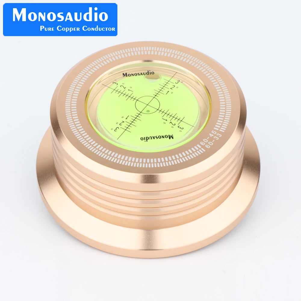 

1PC 3 in LP-528G/628G 50HZ/60HZ Gold LP Record DISC Stabilizer Stroboscope Gradienter with Lever Bar