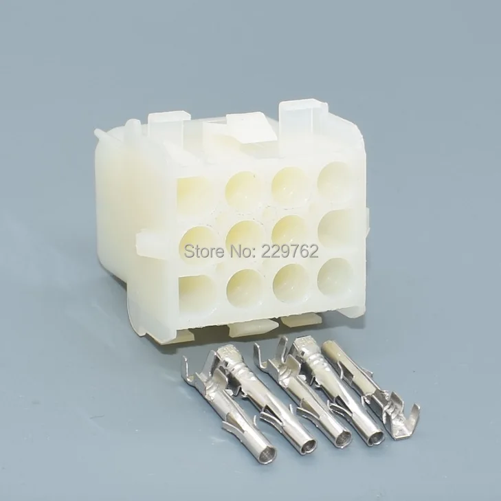 Shhworldsea 12 Pin 2.1mm car Female Male Electrical Wiring Harness Connector Plug For Auto Motorcycle 1-480708-0 350735-1