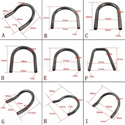 Steel Cafe Racer 7/8'' Tube Rear Seat Frame Hoop Brat Style Loop Universal For Harley Yamaha Honda Suzuki Kawasaki Ducati BMW