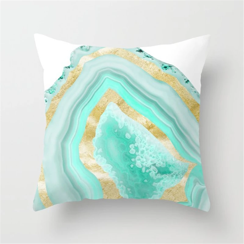 2021 Trendy Mint Green Blue Nordic Geometric Cushion Covers Modern Throw Pillows Cover Sofa Couch Pillows Case Livingroom Decor