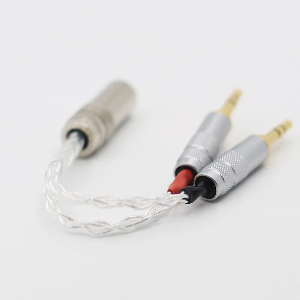Cable macho a hembra equilibrado para REPRODUCTOR DE Pono, chapado en plata, 2x3,5mm, 4,4mm, para PHA-3