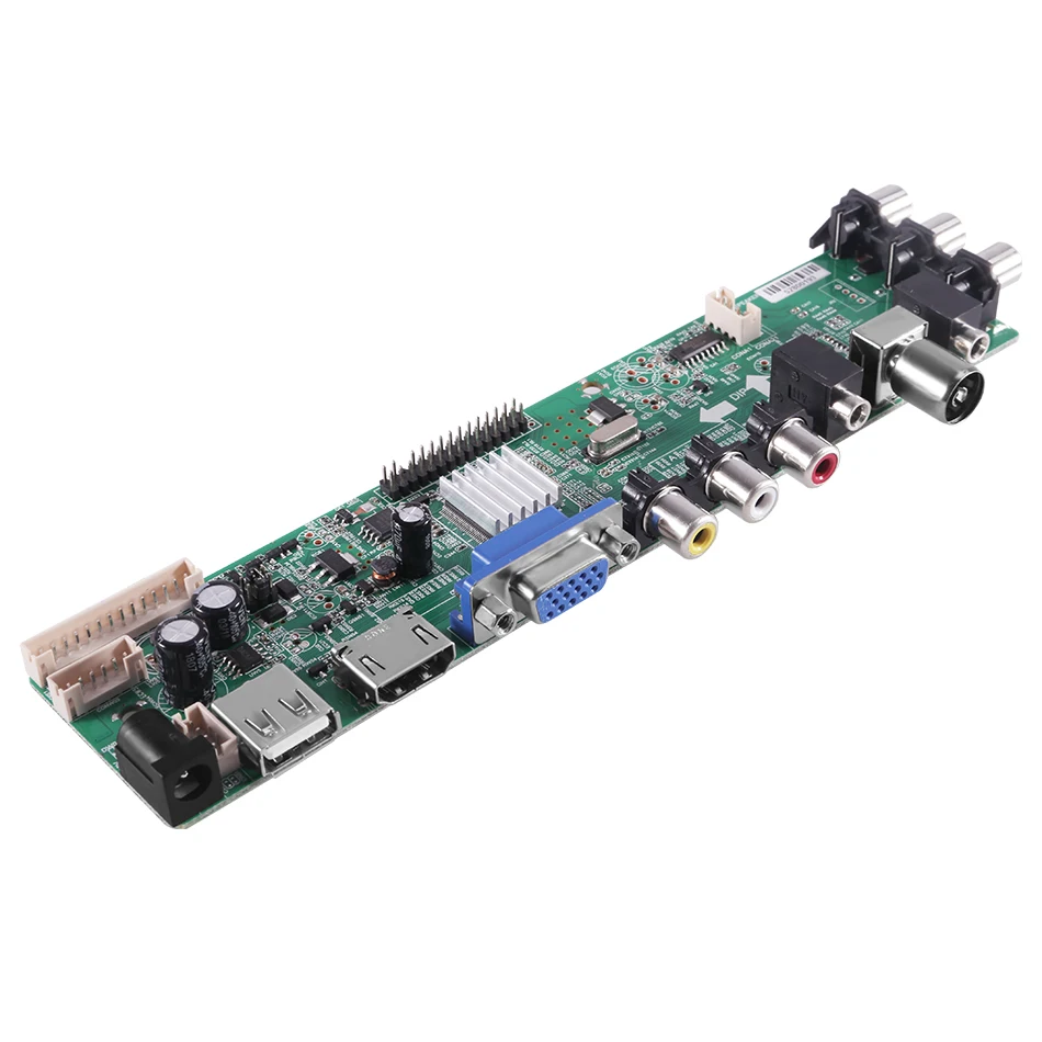 3663 Universal LCD Controller Driver Board Digital Signal DVB-C DVB-T2 DVB-T 366 dvb t2 Controller Kit UPGRADE 3463A with lvds