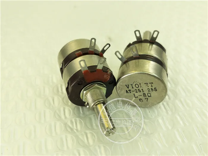 

Original new 100% AT-251 25S L-8R double potentiometer handle with thread length 25MM 4pin (SWITCH)