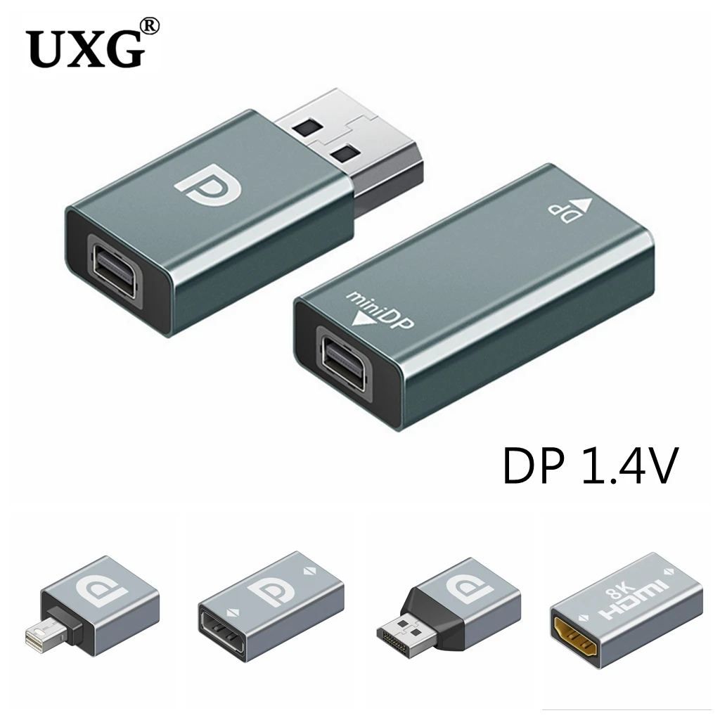 

Mini Display Port DP 1.4 HDMI-compatible Adapter Converter Female To Male 8K@60Hz HD Video For Laptop Computer Monitor Projector