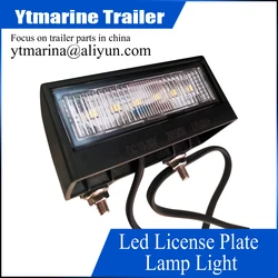 10-30V 6 LED License Plate Light Waterproof License Plate Lamp Taillight for Truck SUV Trailer Van RV Trucks and Boats(1Pc)