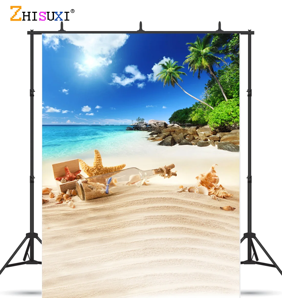 Natural Scenery Photography Background Forest Beach Landscape Travel Photo Backdrops Studio Props 21622 SLFJ-02