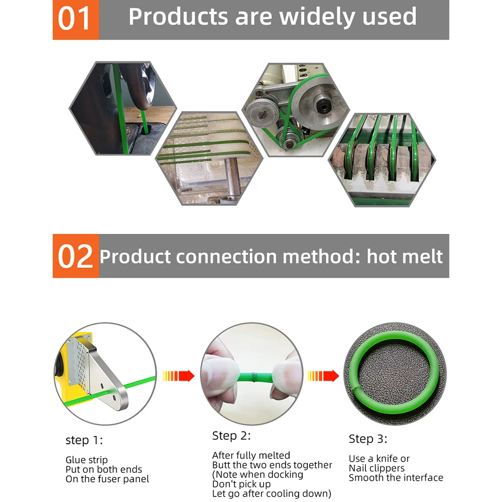 Connecting Machine PU Round Belt Welding Machine Polyurethane Belt Hot Melt Machine soldering equipment Welders Tools