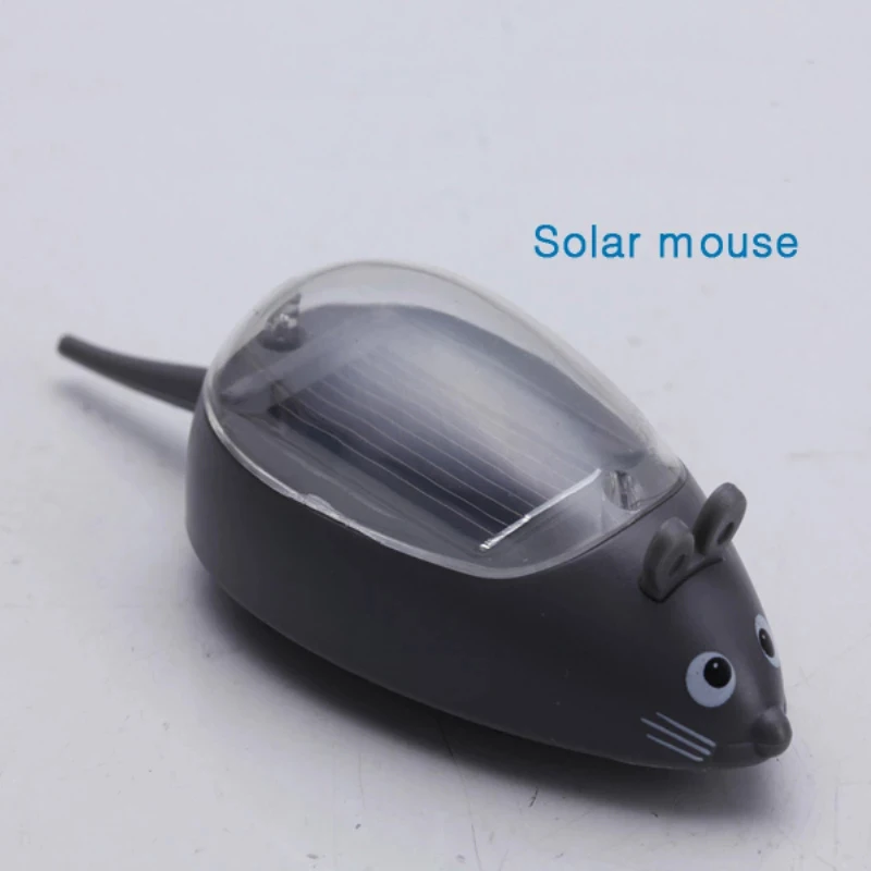 Solar toy car mouse Creativity Solar charging simulation mini mouse model Power Energy Solar playing fun gift children kids boys