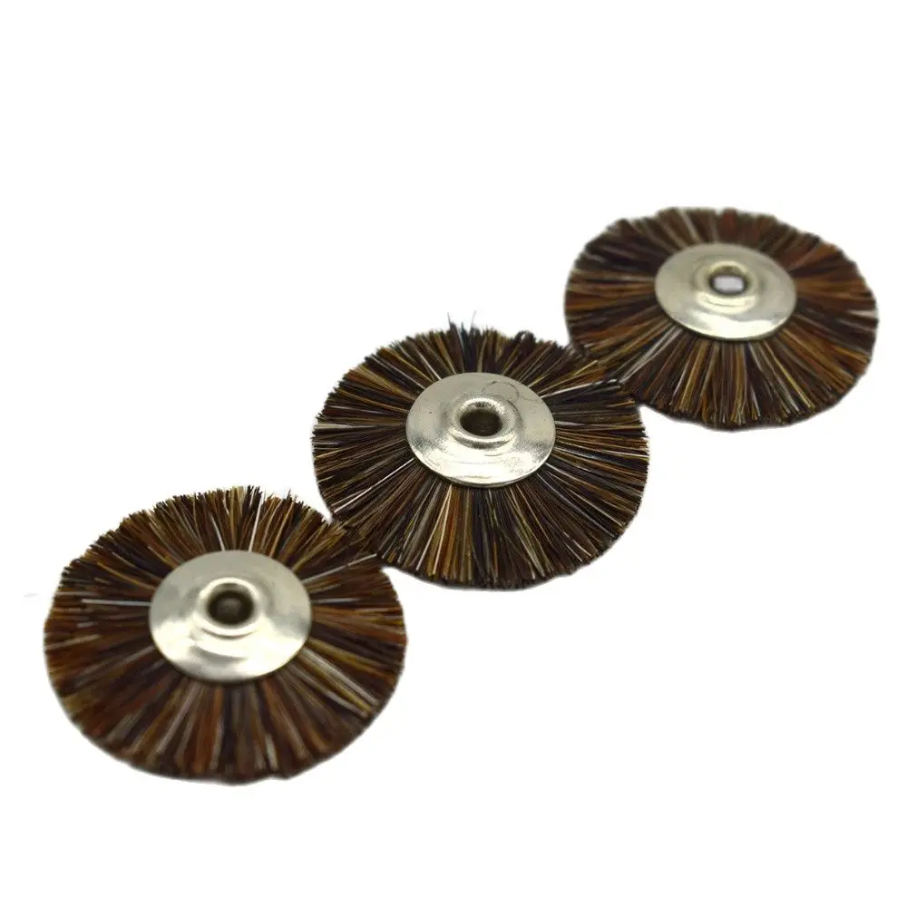 50pcs 22mm Soft Hair Wheel Brush Jewelry Abrasive Brushes For Drill Rotary Grinding Tools Dremel Accessories